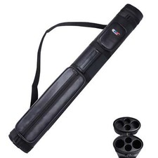 2x2 Oval Billiard Pool Cue Case Holds 2Butts/2Shafts (5 Colors Available) picture