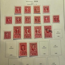 usRevenuer  Cherry Pick   6 Pages of Reds  start at 336 end with 477   SCV 225 picture
