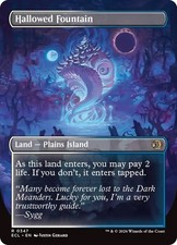 x1 Hallowed Fountain   Hallowed Fountain ECL MTG 347 BORDERLESS RARE M/NM 1x picture