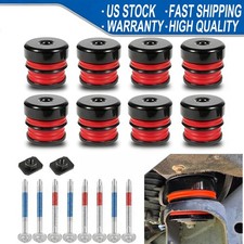 8PC Silicone Body Mount Bushings Bolt Kit For Ford F250 F350 08-16 Crew Cab 2/4W picture