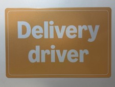 Large Pair of Delivery Driver Vehicle Magnets 12x18 Driver Sign picture