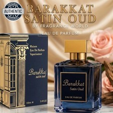 Barakkat Satin Oud By Fragrance World Eau De Parfum 3.4 oz Unisex Spray Original picture
