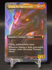 MTG The Hobbit Smaug the Impenetrable Borderless 0009 Non-Foil Magic - NM picture