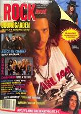 Rockbeat Magazine March 1992 Soundgarden / Chris Cornell Alice in Chains picture