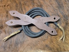 Colt Rein Horse Tack With Slobber Straps 7ft Long.  5/8.  Made In The USA picture