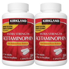 Acetaminophen 500 mg 1000 Caplets Exp 12/27 Compare Tylenol Extra Strength picture