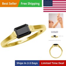 Half Bezel Set Octagon Shape Gemstone White Gold Plated or Yellow Gold Plated... picture