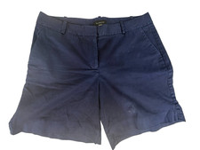 Talbots Perfect Shorts Women’s Size 12 Navy Bermuda Chino Stretch Cotton Classic picture