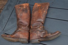 Antique Custom Made Equestrian English Riding Boots picture