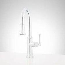 Signature Hardware Beasley Pull-Out Kitchen Faucet - Polished Nickel picture