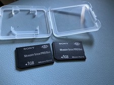 Lot of 2pcs 1gb Sony  Duo memory stick for Cybershot pro duo Sony cameras picture
