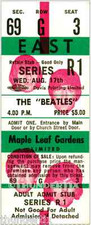 9 1964-66 THE BEATLES CANADA FULL UNUSED CONCERT TICKETS scrapbooking reprint picture
