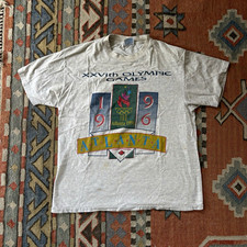 Vintage Atlanta 1996 Olympic Games Single Stitch Tee Shirt  picture