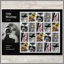 *NEW* 2026 US SC#6128 - 6132 Linda McCartney Stamps -Sheet of 20 - MNH VF picture