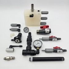 Lot of Assorted Spears Plastic Ball Valves Gauges And Fittings Miscellaneous  picture