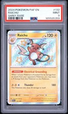 2024 POKEMON PAF EN-PALDEAN FATES SHINY RARE #132 RAICHU PSA 9 picture