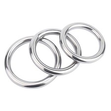 A2 Stainless Steel Heavy Duty Solid Metal O Ring Welded Smooth Round Rings picture