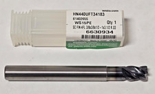 New WIDIA HANITA SOLID CARBIDE END MILL 4 FLUTE 3/8 x 3/8 x 1/2 - 1 x 3-1/2 R.03 picture