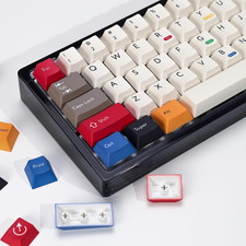 KBDiy Retro100 Keycaps Set,143 Keys Vintage White Cherry Profile PBT Custom Keyc picture