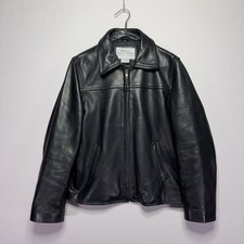 VTG Great Northwest Leather Jacket - Black - Motorcycle Biker - Womens MEDIUM picture