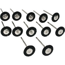 12 Stiff Bristle Wheel Rotary Brushes Buffing Polishing picture