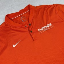 Clemson Baseball Nike Dri-FIT Short Sleeve Shirt Men L Orange Baseball picture