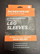 Incrediwear Leg Sleeve Scientifically Proven Pain Relief Pair White Small - New  picture