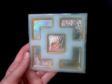 Tiffany favrile glass tile picture