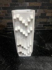 Rosenthal Matt Wiite Modern Studio Vase 8 inch picture