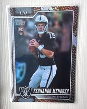 2026 Topps Flagship Fernando Mendoza Football Pigskin Border RC Rookie Raiders picture