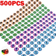 500PACK Fishing Lure Eyes 3mm-12mm 3D Holographic Eyes Fly Tying Jig Craft NEW picture