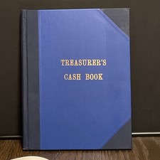 Vintage Masonic Freemason Grand Lodge F. & A.M. Treasurer’s Cash Book Unused picture