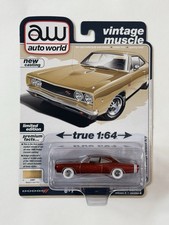 Auto World Vintage Muscle 1968 Dodge Coronet R/T 1:64 Ultra Red Chase picture