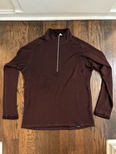 Patagonia 100% Merino Wool 1/4 Zip Sweater (Men’s - Large - Maroon) picture