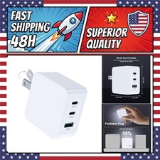 65W USB C GaN Charger 3-Port Fast Wall Adapter for DJI Flip Avata 2 NEO Mavic 3 picture
