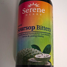 Serene Herbs Soursop Bitters Liquid Herbal Oral Gut Health Detox 16 fl oz picture