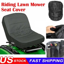 Universal Riding Lawn Mower Tractor Seat Cover Padded Comfort Pad Storage Gray picture