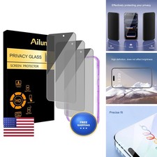 Ailun 3 Pack Privacy Screen Protector iPhone 17 Pro Max Tempered Glass picture