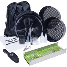 18pcs Mini Sluice Box Gold Panning Kit, Portable Aluminum Alloy Mining Equipm... picture