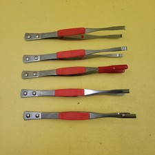 HERBRAND ET56 5PC TWEEZER TONGS SET NEW OLD STOCK VINTAGE picture