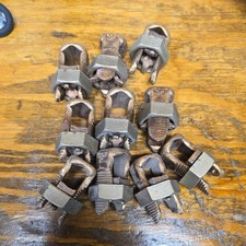 (QTY 10) Burndy KS29 DB Copper Split Bolt Connector T8-250 R-250 picture