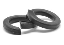 M6 Split Lockwasher Through Hardened Medium Carbon Steel Black Oxide picture
