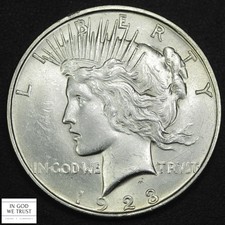 1923 D Peace Silver Dollar $1 (MS UNC) picture