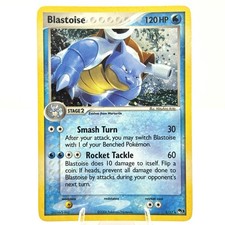 Blastoise 1/17 Holo Swirled Series 3 2006 Pokemon Card Vintage Holo Rare MP picture