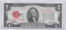 1928 Two Dollar Note Red Seal ~ $2 Bill AU / UNC Estate Lot $39.95 ea WOW picture