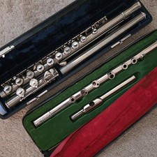 Vintage SOUND Japan Flute Pair SDN-351 + Keyless Folk Flute 2 Cases picture