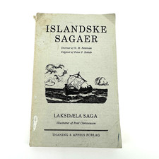 RARE Epic Norse Literature Islandske Sagaer: Laksdæla Saga 1970 Danish Language picture