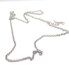 Brighton long silver necklace 32-34