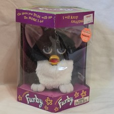 Furby Vintage 1998 Original   Generation Tuxedo Black/White SEALED picture
