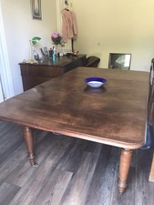 Antique, Georgian Dining Table, Circa 1840, Vintage Condition, It Seats 6-8. picture